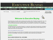 Tablet Screenshot of executivebuying.com
